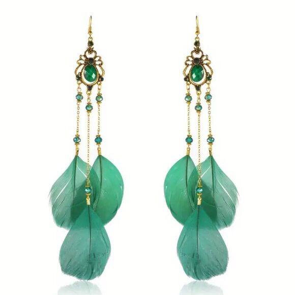 Boho statement  earrings  M242 - Picture 1 of 4